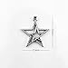 yueton 50pcs Vintage Double Star Sign Metal Charms Beads Pandent Jewelry Making Accessory (Silver)