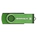 SIMMAX 5pcs 16GB USB Flash Drive U-Disk 16GB USB 2.0 Flash Memory Stick Swivel Design (Five Mixed Colors: Black Blue Green Purple Red)(Mix Color1)