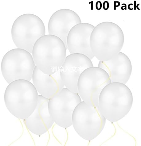 Latex Ballons-party Balloons-children's Party-large Balloons-size:12'' White100pcs/pack