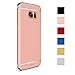 CROSYMX Galaxy S7 Edge Case Back Cover, Ultra Slim & Rugged Fit Shock Drop Proof Impact Resist Hard Protect Case for Samsung Galaxy S7 Edge (5.5'')(2016) - Rose Gold