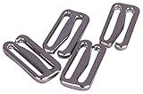 Porcelynne Silver Metal Alloy Replacement Bra Strap Slide Hook - 3/4