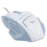 AULA 2500DPI 7 Colors Backlight Gaming Mouse - GHOST SHARK White