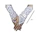 Gauss Kevin Hand Drill Lace Gloves UV Protection Fingerless Gloves Prom Party Driving Wedding