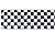 Beistle 55486 Flame Resistant Metallic Checkered Fringe Banner, 14 by 4-Feet