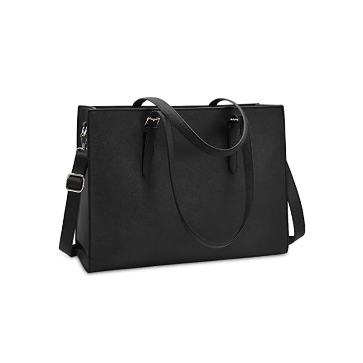 NUBILY Laptop Bags for Women 15.6 inch Large Leather Tote Bag Ladies
