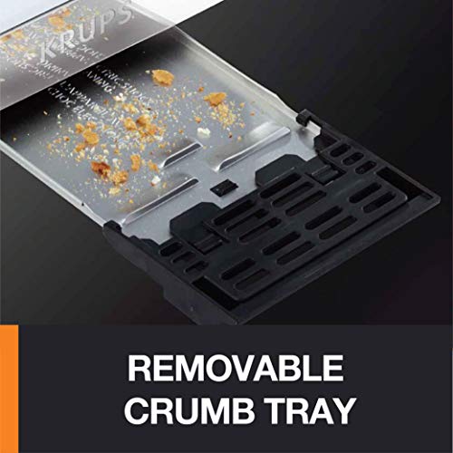 KRUPS KH732D50 2Slice Toaster, Stainless Steel Toaster, 5 Functions