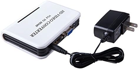 WEIAY1080P Audio VGA to HDMI HD HDTV Video Converter Box Adapter for PC Laptop DVD
