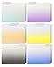 Decorative File Folders in Ombre Colors, Letter Size (9.5 x 11.5 Inches, 12-Pack)
