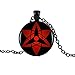 Naruto Shippuden Sharingan Pendant Chain Necklace - Black Metal