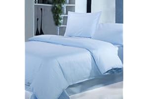 Lasin Bedding Luxury Soft 300 TC 100% Cotton, Hidden Zipper, Duvet Cover- 86" x 86" Queen/Full - Blue