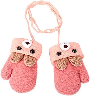 ベビー手袋 キッズ手袋 ミトン かわいい クマ あったか 厚手 かけ紐付き 0 3歳 幼児 女の子 男の子 指なし グローブ 防寒 全6色 通学 ニット 通園 オシャレ 秋冬 キュート 防風 冷え対策 子供用 お出かけ 好評