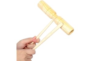 Mingzhe Little Wooden Crow Sounder Two Tone Percussion Musical Instrument For Kids Educational Rhythm Learning Toy Material 1