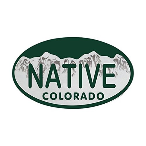 CafePress Native Colo License Plate Oval Car Bumper Sticker