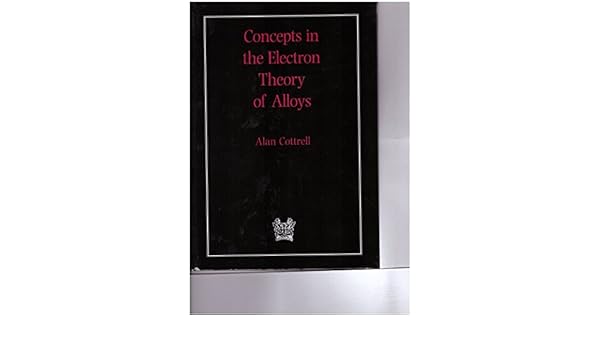 Concepts In The Electron Theory Of Alloys Matsci Sir Alan - 