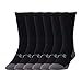 Under Armour Adult Resistor 3.0 Crew Socks, Multipairs , Black/Graphite (6-Pairs) , Medium