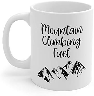 Mountain Climbing Fuel, Mountain Climber Mug, Mountain Climbing, Ceramic Mug, Mountain Climber Gifts, Mountain Mugs, Mountain Gifts, Climber Gifts