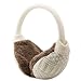 Metog Adult Knitted Removable Warm Winter Earmuffs White