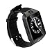 iSTYLE DZ09 Bluetooth Smart Watch Wrist Camera Sport Gym Running Pedometer Activity Tracker Sedentary Reminder Calendar Remote Sleep Monitor for Samsung HUAWEI Android iPhone Four Colors (Black)