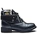 DailyShoes Women's Combat Style Up Sweater Top Ankle Bootie with Pocket for Credit Card Knife Money Wallet Pocket Boots