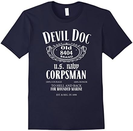 Mens Corpsman - Devil Doc 8404 T Shirt XL Navy