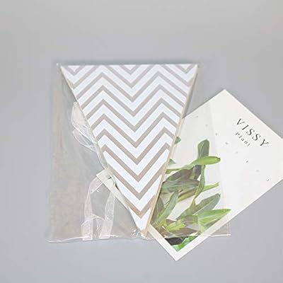 Hot Golden Triangle Banner String Flag Paper Wedding Arrangement