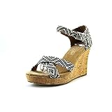 TOMS Women's Strappy Wedge Canvas Sandal