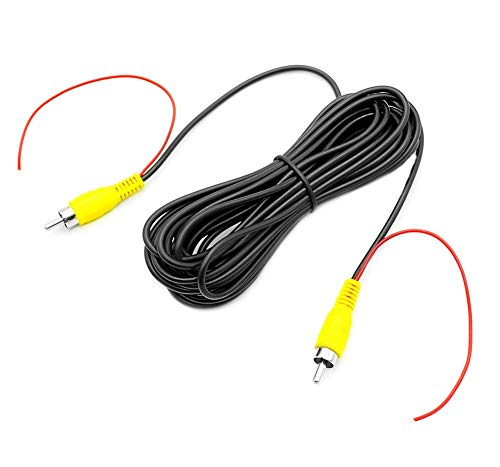 GreenYi RCA Video Cable for Car Monitor and Reverse Backup Rear View Camera Connection (19.69FT), AV Extension Cable (Renewed)