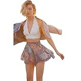Bra Top ,toraway Women Lace Floral Bralette Bralet Bra Bustier Crop Top Cami Unpadded Tank (Small, White)