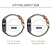 Galaxy Watch 46mm Bands, Gear S3 Bands, KADES 22mm Leather Replacement Strap with Quick Release Pin Compatible for Smart Watch, Small, Brown with Silver Clasp