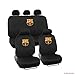 A set of 15 Piece Automotive Gift Set: 2 Lowback Seat Covers, 1 Bench Cover, 5 Headrests, 4 Floor Mats - Barcelona