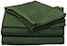 100% Premium Combed Cotton 400 Thread Count Queen 4-Piece Sheet Set, Solid, Hunter Green