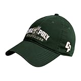 Cal Poly Dark Green Twill Unstructured Low Profile Hat 'Calpoly Mustangs Primary Mark'