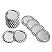 IGOGO 100 PCS Flattened Chrome Bottle Caps – Chrome Silver, 1 Inch Smooth DIY Craft Caps for Jewelry Making, Hair Bows, Resin Projects, Pendants, Scrapbooking, Art Projects