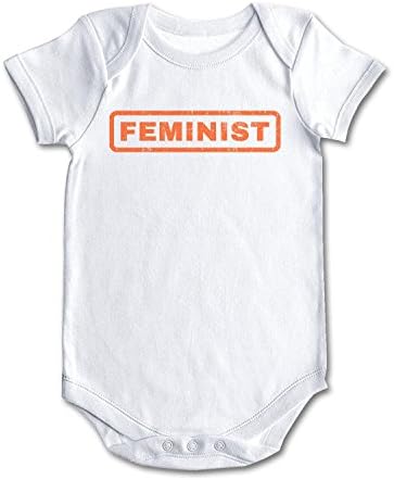lsawdas Feminist Rubber Stamp Vector Image Unisex Baby Cotton Short Sleeve Funny Onesies Baby Onesies