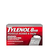 Tylenol 8 Hour Muscle Aches & Pain Acetaminophen Tablets for Muscle & Joint Pain, 100 ct