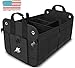 HUANZHAN Car Trunk Organizer Portable Collapsible Car Trunk Cargo Storage Organizer Carrier for Car SUV/Truck/Van Compartments Trunk Organizer(Black)