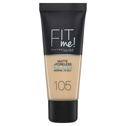 Maybelline Fit Me Matte and Poreless Foundation - 30 ml, 105 Natural Ivory