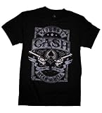 Johnny Cash Mean As Hell Label Adult T-Shirt