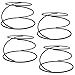 MyGift Black Metal Spiral Wire Tabletop Pizza Tray Risers Serving Display Stands, Set of 4