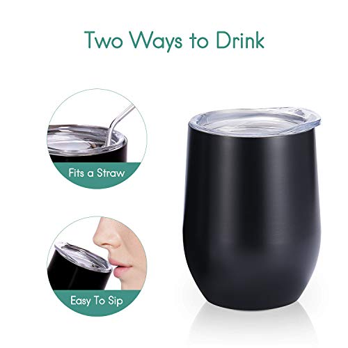 2 Stemless+Tumbler+Insulated+Stainless+Travel