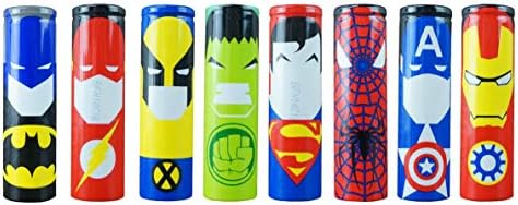 16 PC Heroes 18650 Battery Wraps Heat Shrink Sticker Sleeve Wrap