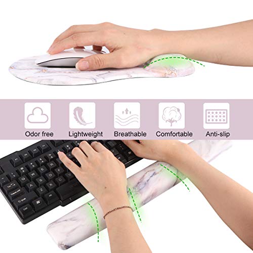 image for Anyshock Keyboard Wrist Rest and Mouse Wirst Rest Support Memory Foam 