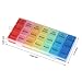 7 Day Pill Box Weekly Pill Case Portable Travel Medication Reminder Organizer(3-Times-A-Day) Detachable, Vitamin Fish Oil Supplements Compartments Container,for Patients, Forgetful Person