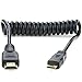 COILED MINI to FULL HDMI Cable (30cm) primary