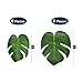 WERNNSAI Dinosaur Party Decoration Kit - Baby Shower Party Supplies for Boys Including “It's A Boy” Banner Latex Balloons Paper Pom Poms Ribbons Artificial Monstera Leaves 43PCS