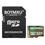 TF Memory Card 32GB,BOYMXU TF Card with Adapter,High Speed Sd Card Class 10 Memory Card for Phone Camera Computer-Military Color