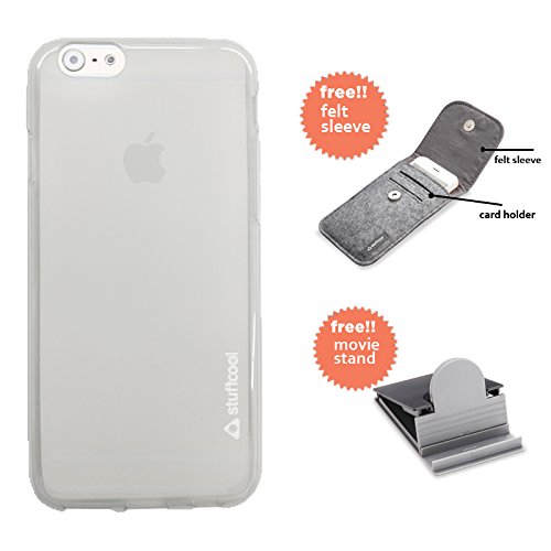 Stuffcool Lisse Soft Back Case Cover for Apple iPhone 6 Plus - Tinted White