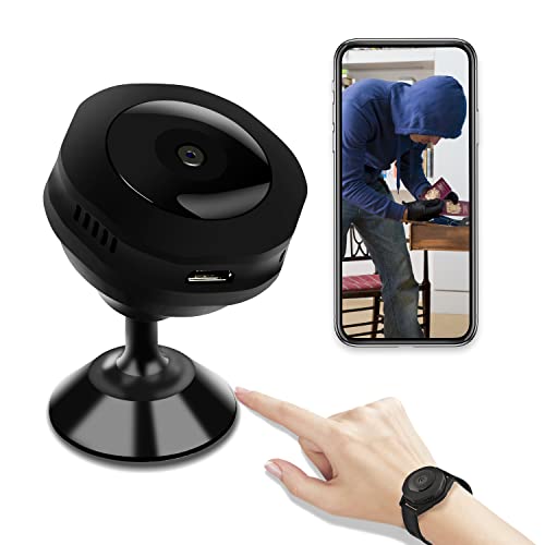 Spy Hidden Camera, 4K Wireless Mini Cam with Audio Live Feed WiFi