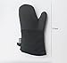 Neoprene Oven Mitts - Heat Resistant to 500¡ã F,1 Pair of Non-Slip Kitchen Oven Gloves for Cooking,Baking,Grilling,Barbecue Potholders,Black - Honla