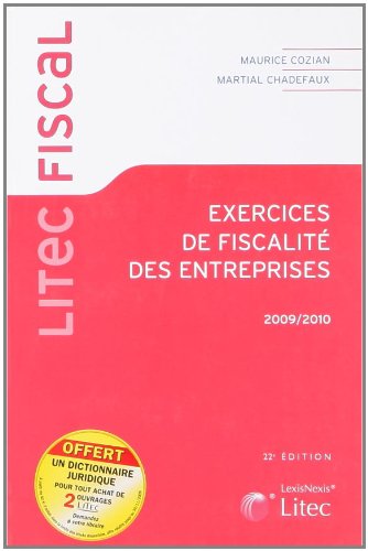 Exercices de fiscalité des entreprises, 2009-2010